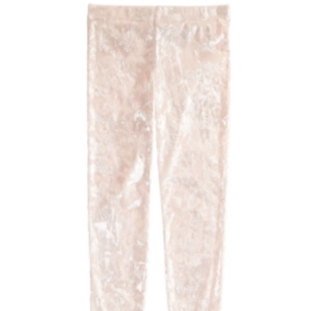 Pink Velour Girl Leggings